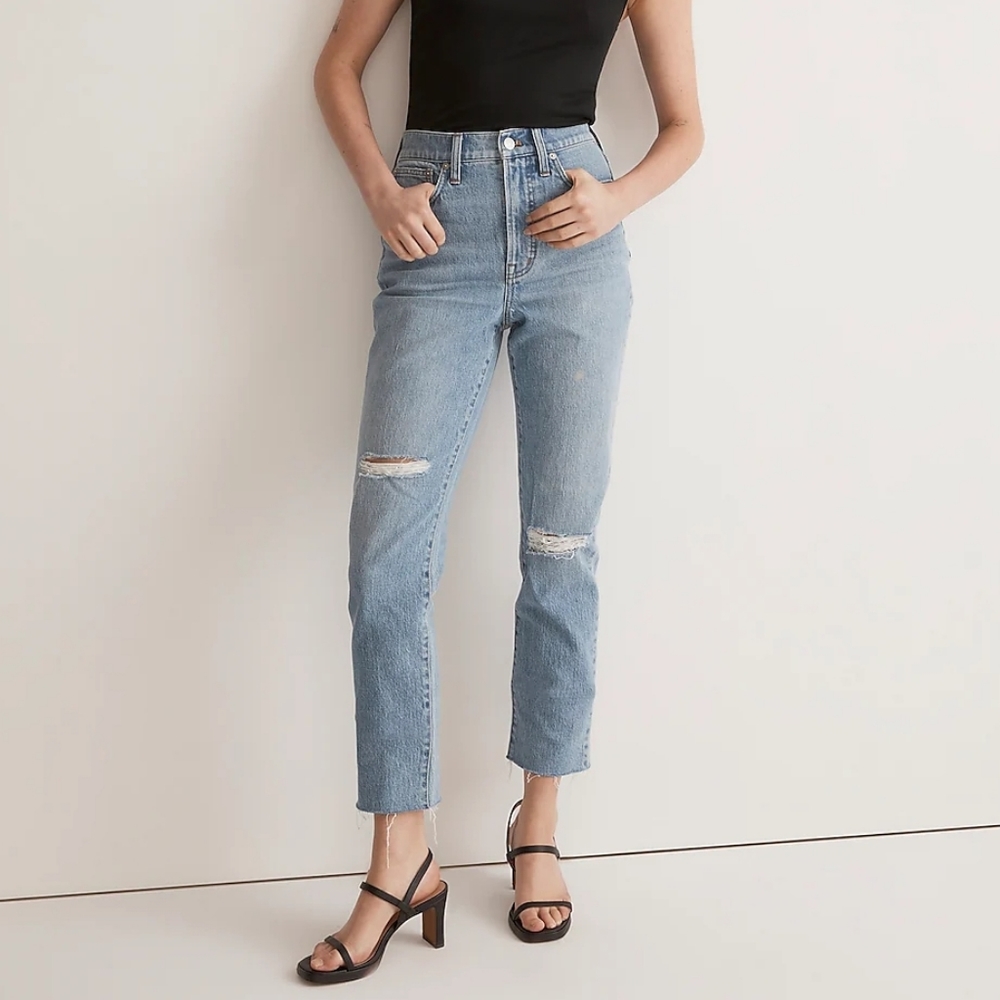 Madewell The Perfect Vintage Jean Size 32 Women's High Rise Distressed